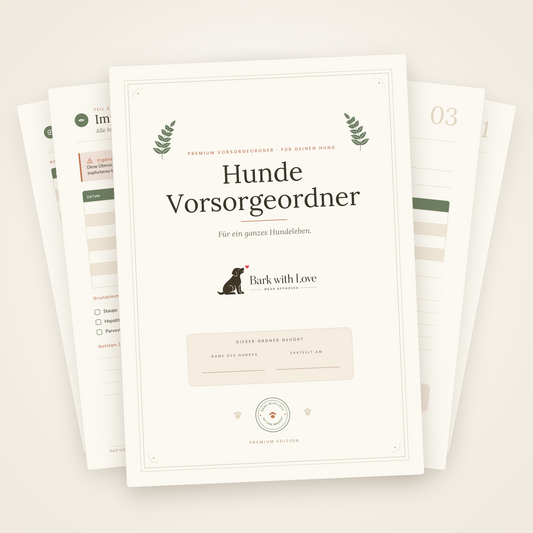Hunde-Vorsorgeakte zum Ausdrucken – Druck-PDF (68 Seiten)