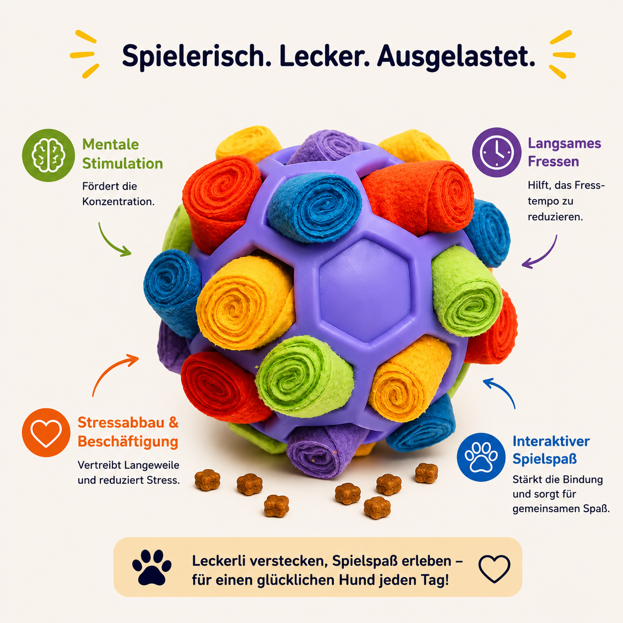 Der intelligente Schnüffel-Snack-Ball